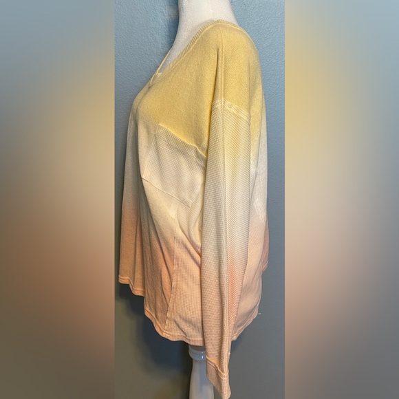 POL Ombre Sweater Pastel Gradient Knit Pullover Oversized Loungewear Medium - Picture 4 of 12